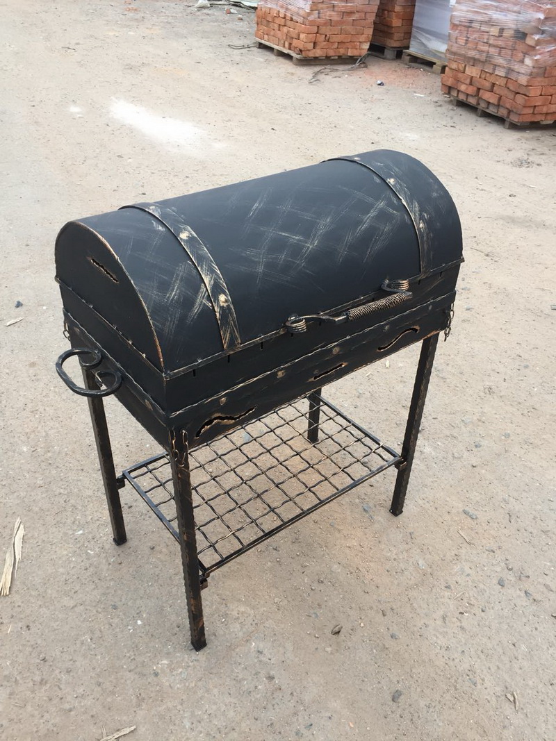 Как сделать мангал из металла своими руками: оптимальные размеры, особенности изготовления