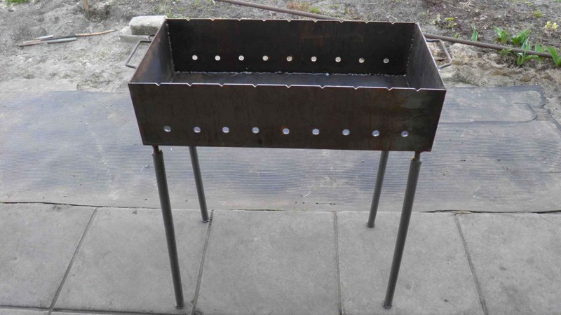 Как сделать мангал из металла своими руками: оптимальные размеры, особенности изготовления