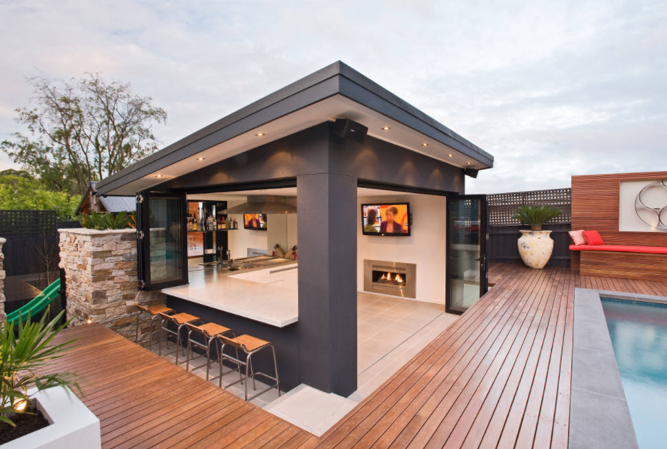 Зона барбекю в ландшафтном дизайне: идеи и советы по обустройству (100 фото)