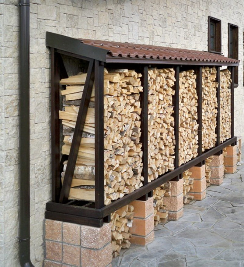 Как сделать дровник на даче своими руками: способы изготовления
