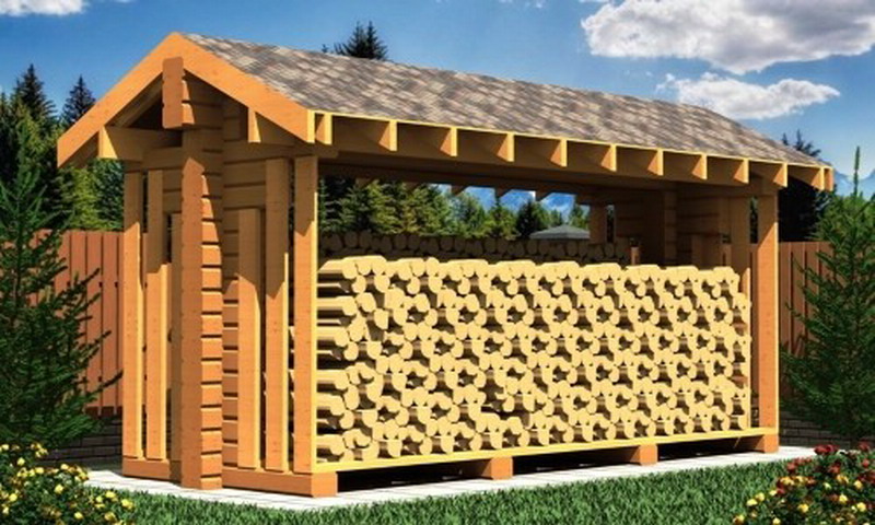 Как сделать дровник на даче своими руками: способы изготовления