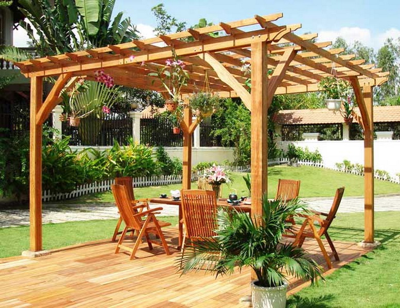 Современные навесы в ландшафтном дизайне: советы по выбору вида и материала