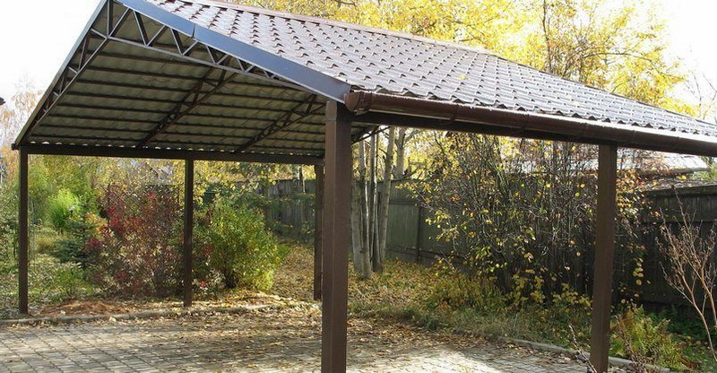 Современные навесы в ландшафтном дизайне: советы по выбору вида и материала