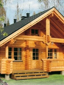 Обработка деревянного дома