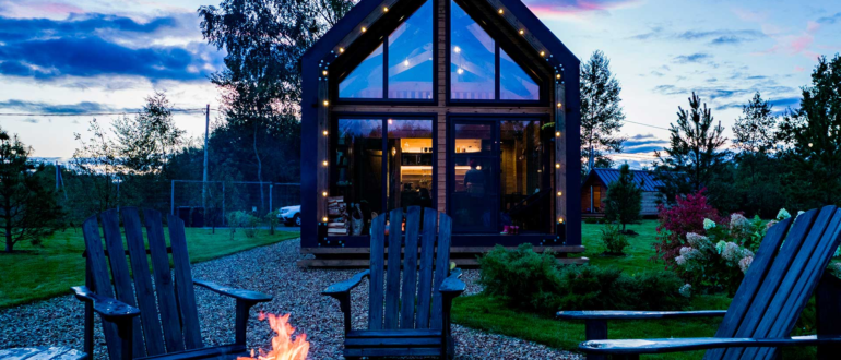 Преимущества отдыха в домиках на природе