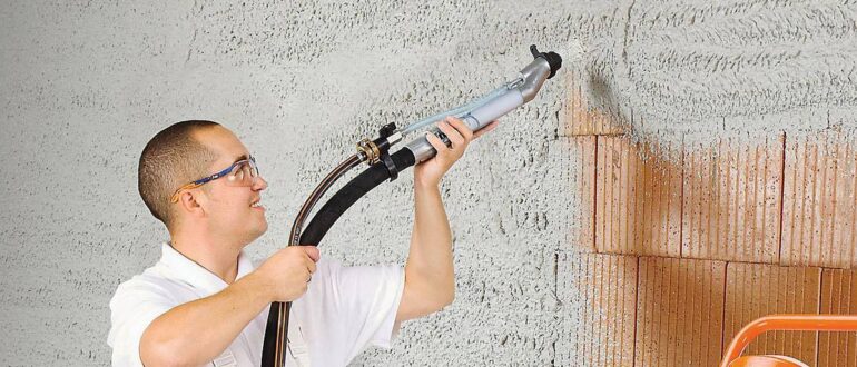 Механизированная штукатурка стен — нюансы, преимущества