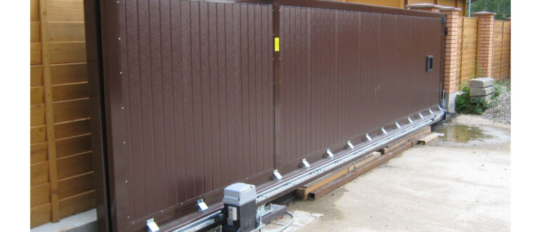 Автоматические откатные ворота для дома — характеристики и преимущества