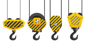 Construction crane hook. Vector illustration