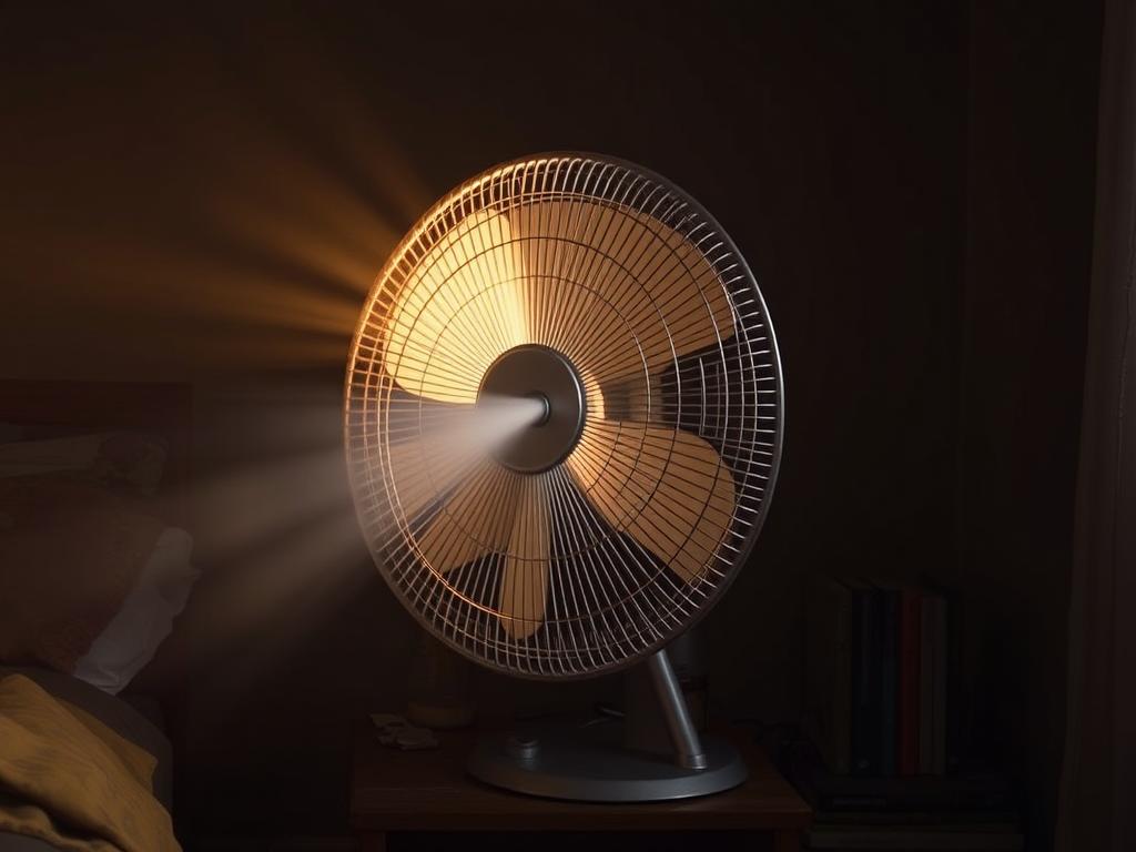 The fan blows so that it is not hot. The fan blows so that it is not hot.фото