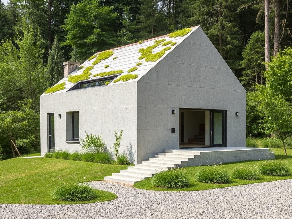 House made of aerated concrete House made of aerated concreteфото