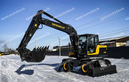 Колесный экскаватор: преимущества мобильной техники