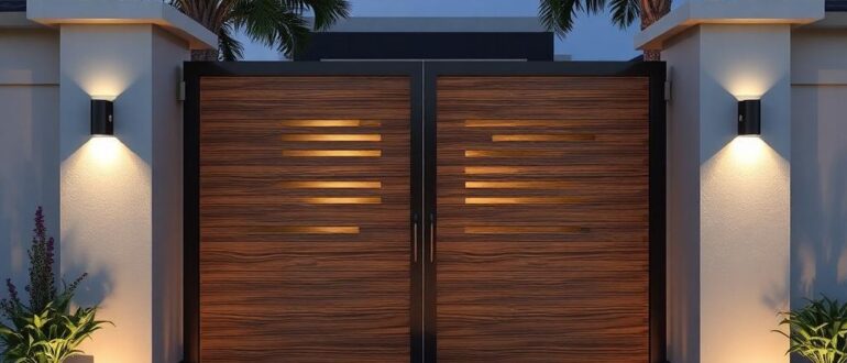 Современные тенденции в дизайне ворот: цвета, фактуры, декоративные панели
