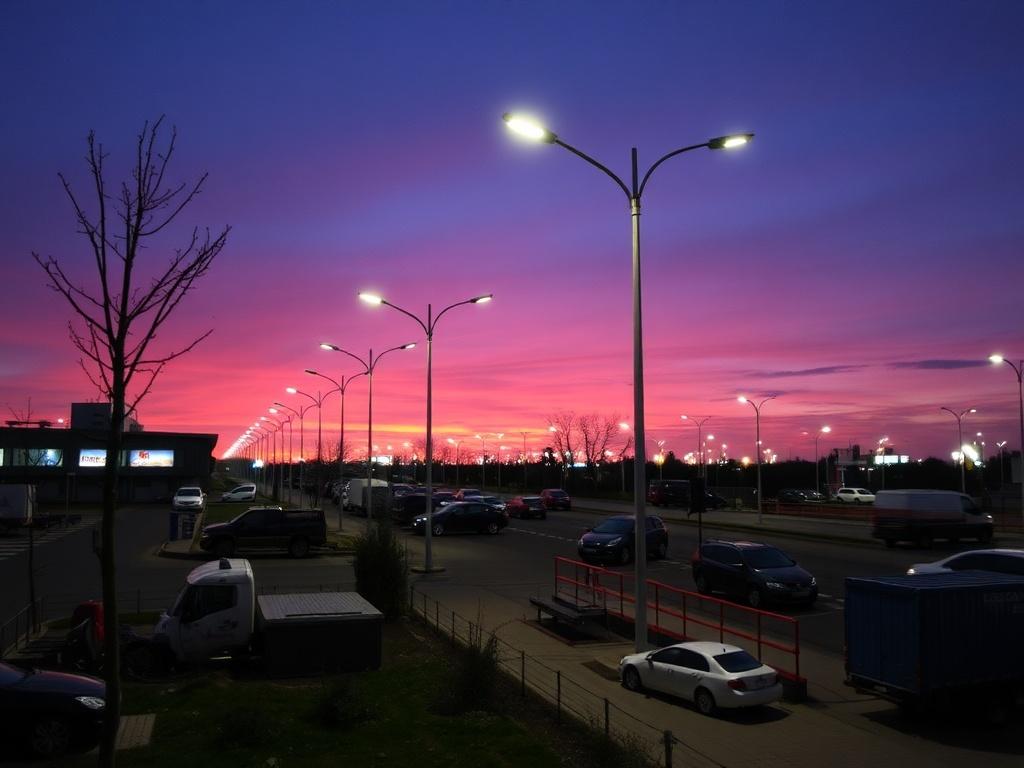 Manufacture of lighting polesфото