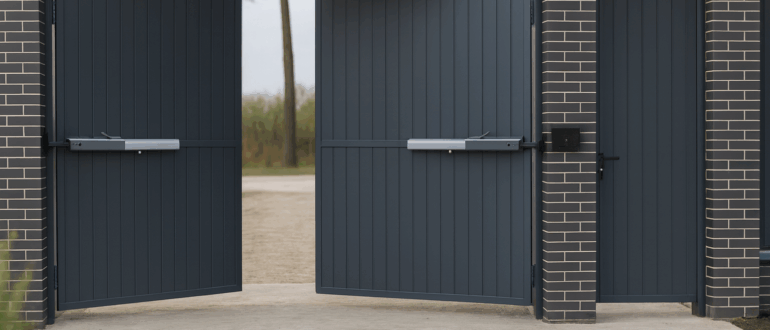 Как работает автоматика на распашных воротах?