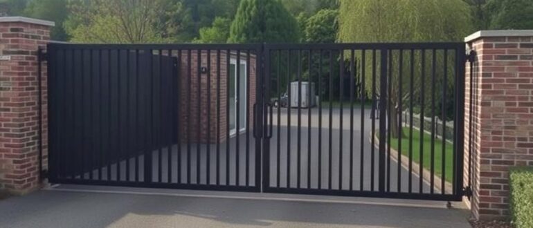 Откатные ворота: практичный выбор для двора, который служит и радует