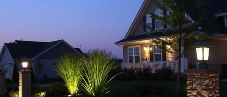 Ландшафтные столбики светильники: как выбрать, поставить и превратить сад в уютную картинку